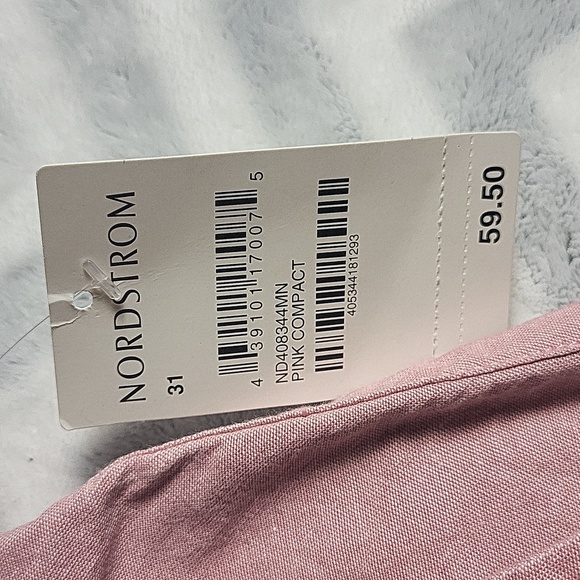 1901 Nordstrom Chino Ballard slim fit pink mens shorts - Picture 10 of 12